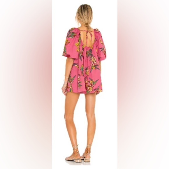 NWT FREE PEOPLE JODIE COTTON PRINTED TUNIC SIZE L COLOR:SUNRISE COMBO - Picture 2 of 11